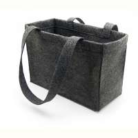 Custom Design New Carpent Garden Tool Housekeeper Bbq Camping Carry Black Plain Felt Tote Bag Square Bottom