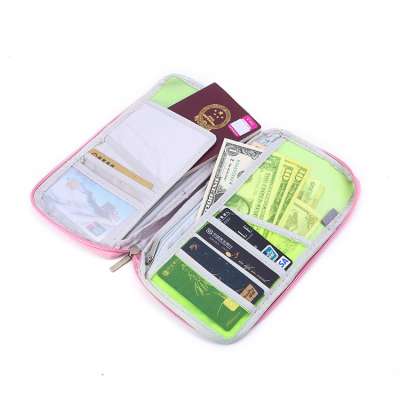 Waterproof oxford material touch feeling comfortable passport wallets bag